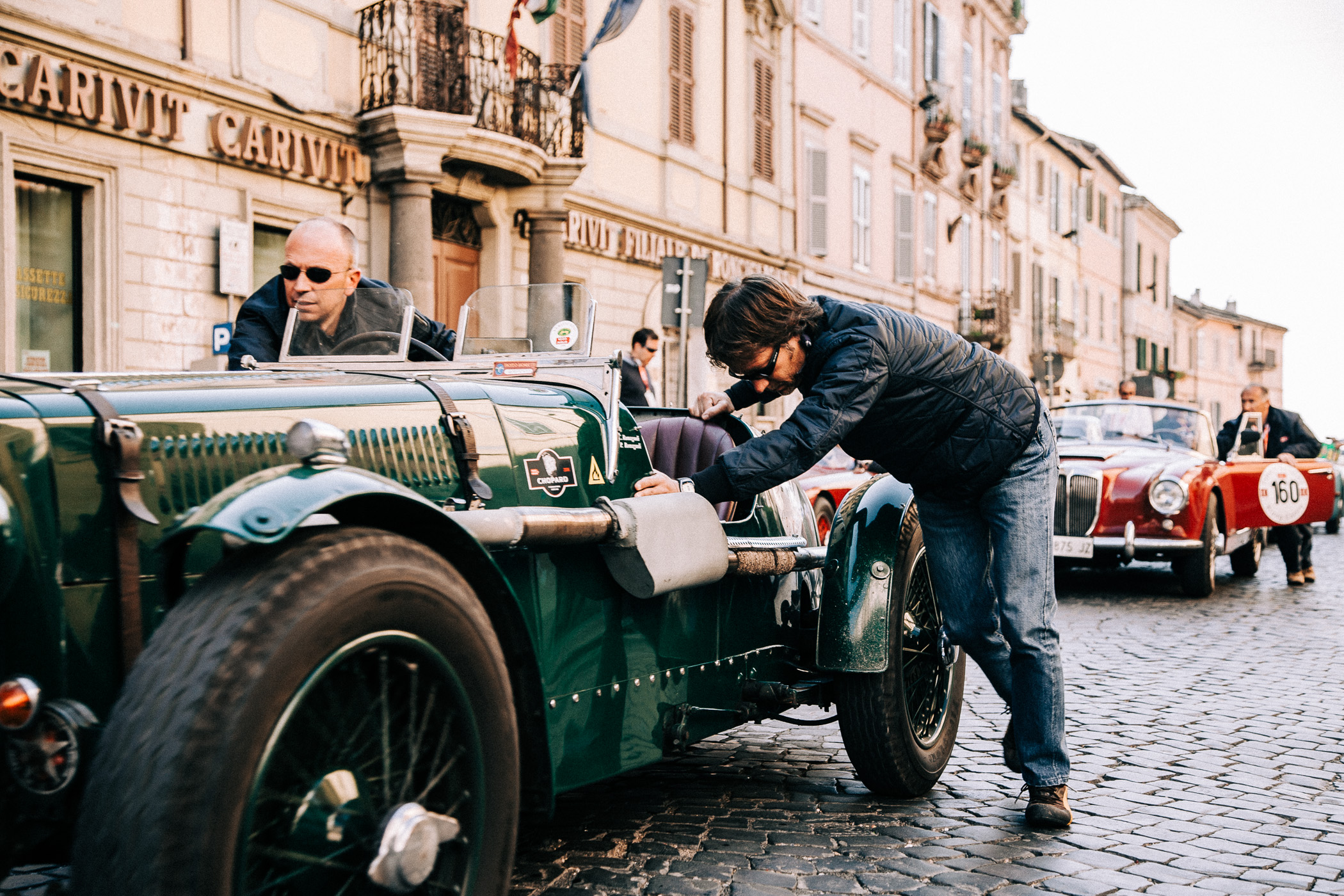 Mille Miglia, Florian Kresse, Rennfahrer, Italien, Fiat, Ferrari, Autofotografie, vintage car, Oldtimer